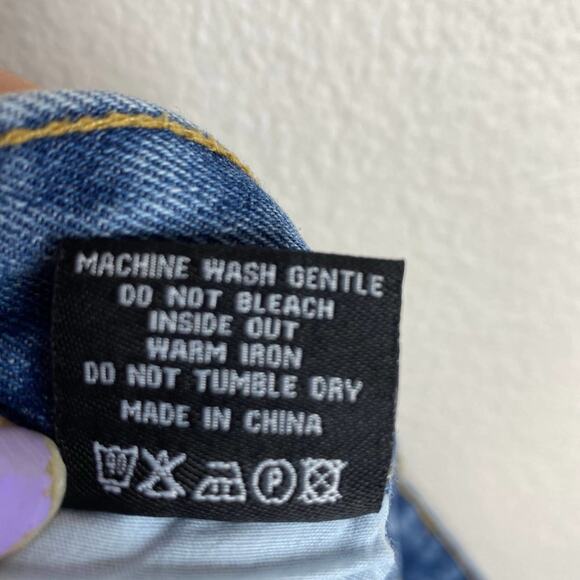 Momokrom Dolls Kill Slashed Knee Split Hem Hi Rise Denim Jeans Distressed Us 6 - Picture 9 of 9